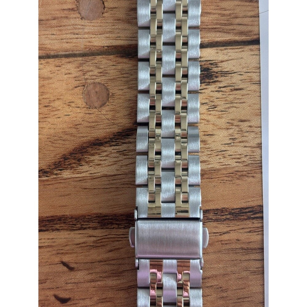 Posh Tech Stella Stainless Steel Link Band for Apple Watch Silver Gold
